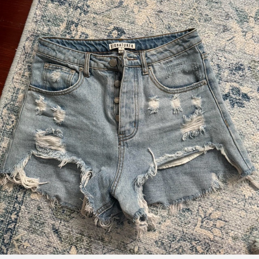 Denim shorts